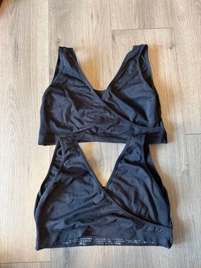 Maternity/ Breastfeeding Black Wireless Bralette - Women Intimates & Sleepwear